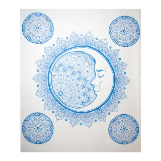 Toalla Playa Grande, Manta Picnic, Manta (210x240cm, Azul Luna)