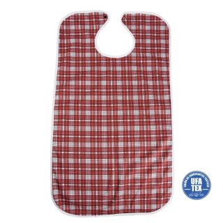 Babero impermeable California Rojo / cierre broches