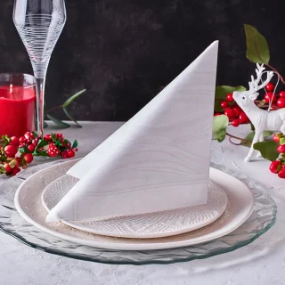 PACK x50 SERVILLETA NOVOTELA 1/4 BLANCO/GRIS