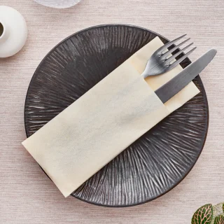 PACKx40 SERVILLETA KANGURO CREMA 40X32