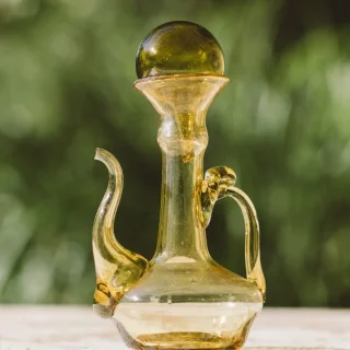 Set aceitera- Vidrio soplado Siria