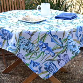 Mantel ACUARIO resinado ANTIMANCHAS