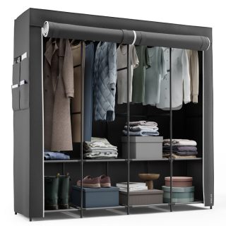 Armario de tela Canvas V170 Negro