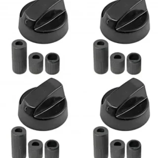 Kit 4 mandos de cocina universal negros