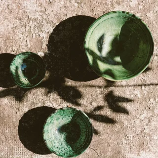 Ensaladeras y cuencos de cerámica, Tamegroute