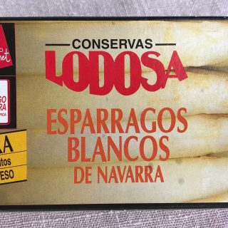 Espárragos de Lodosa, calidad extra. Muy grueso. Lata de 6-10 frutos