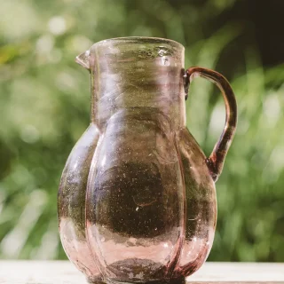 Jarra Art Deco – Vidrio soplado