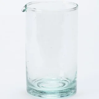 Jarra o jarrón pequeño en vidrio soplado reciclado