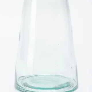 Jarrón dos tamaños, en vidrio soplado artesanal