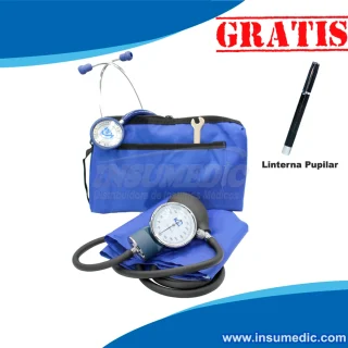 KIT TENSIOMETRO + ESTETOSCOPIO (2/CAMP) AZUL- KI