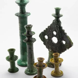 Candelabros cruz de cerámica, Tamegroute