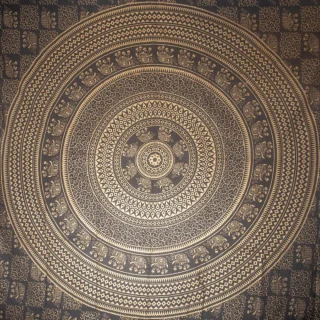 Toalla Playa Grande, Manta Picnic, pareo piscina(210x230cm, Oro Negro)