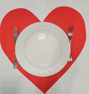 24 Manteles Individuales Corazón