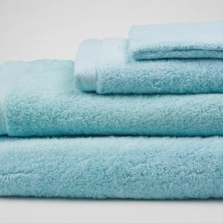 Toallas 100% Algodón Turquesa Rizo Americano 500 Gramos – Juego Completo Baño (Tocador, Lavabo, Ducha y Sábana) - Serie Palace
