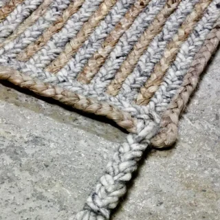 Estera vegetal tejida a mano 50% Yute / 50% Lana – Tribu