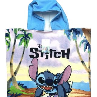 Stitch, Sumérgete en la Diversión del Baño con Nuestro Poncho Toalla. Suavidad, Estilo y Aventura en Cada Secado.