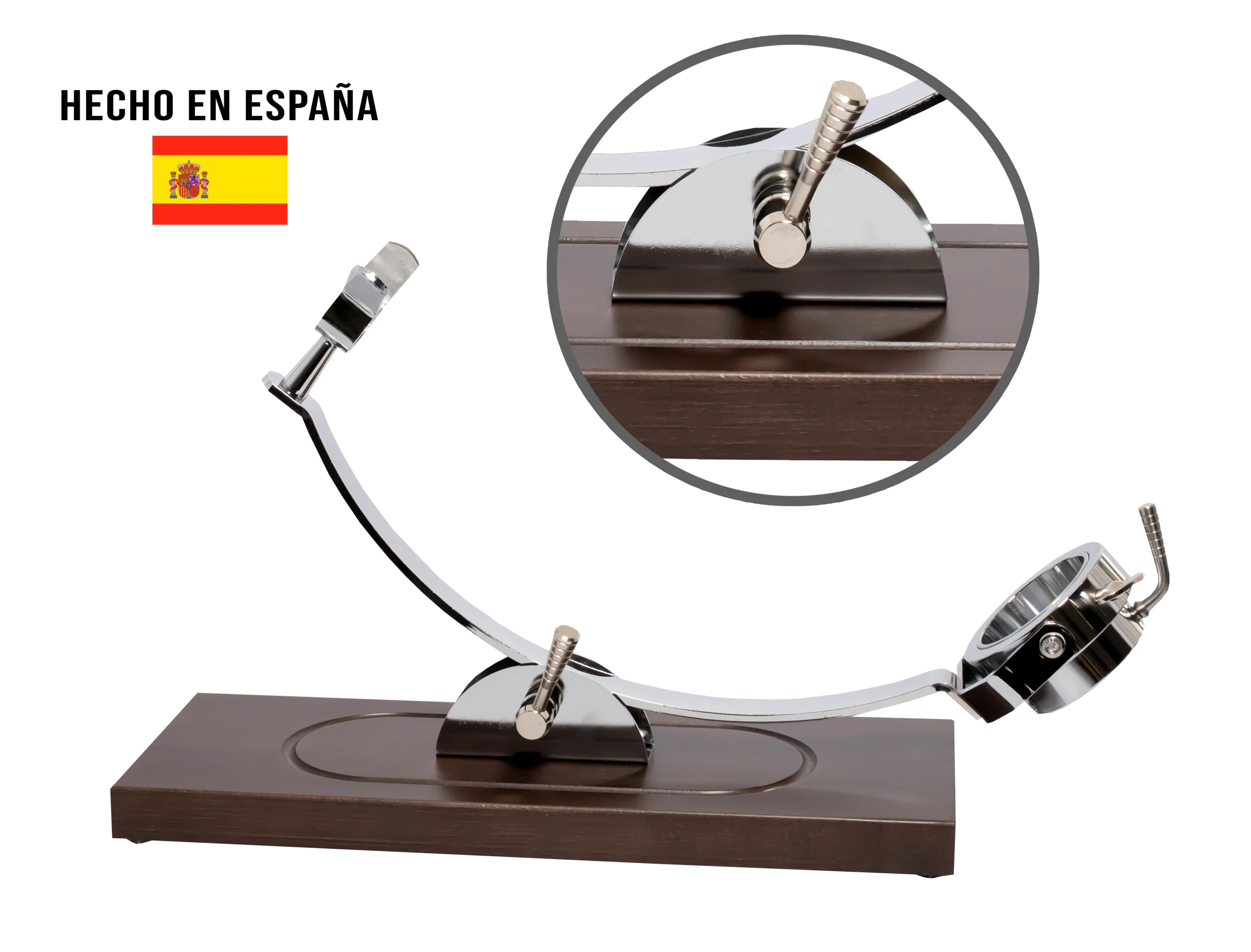 Soporte Jamonero Profesional Modelo Córdoba Basculante y Giratorio | Incluye cuchillo y chaira - Imagen 5