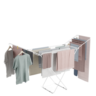 Tendedero de ropa plegable con alas Stand V20 Blanco