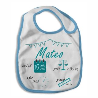 Babero de rizo personalizado