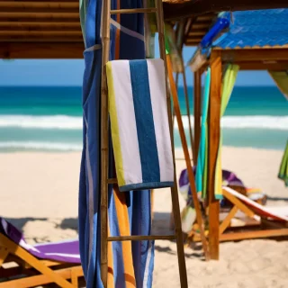 Toalla de Playa Zadar 4 Grande 90x170 cm – 100% Algodón Rizo Suave, Absorbente y de Secado Rápido – Fabricada en Portugal – Estilo Premium – Ideal para Playa y Piscina