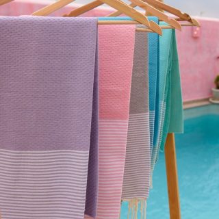 Toalla playa Nido de abeja Onda