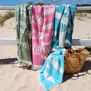 Fouta playa XL Peces