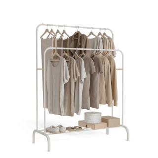 Perchero Burro Hangy Duo 30 Blanco