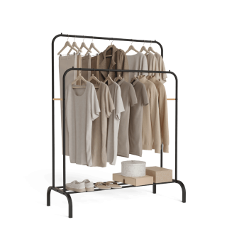 Perchero Burro Hangy Duo 30 Negro