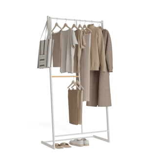 Perchero Burro Hangy One 15 Blanco