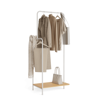 Perchero Burro Hangy Wood 100 Blanco