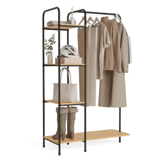 Perchero Burro Hangy Wood 400 Negro