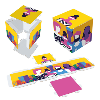 Cubo publicitario 40cmx40cmx40cm