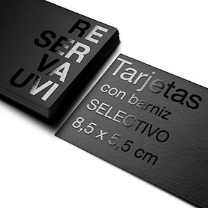 Tarjetas de visita reserva UVI