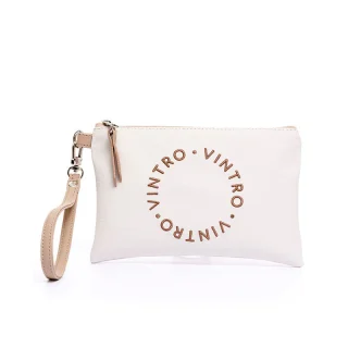 MINI COSMETIQUERA RUANDA PRINT BEIGE EN CUERO VEGANO