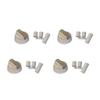 Kit 4 mandos de cocina universal INOX