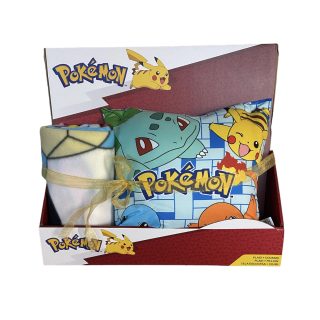 POKEMON, Conjunto de Manta polar de 100*140 cm. y Cojín de 35*35 cm.: Calidez y Aventura para los pequeños seguidores de estos queridos personajes.