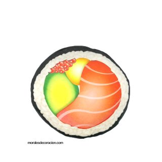 Cojín pieza de sushi