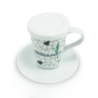 Taza + tapa+ plato + infusor